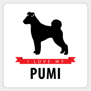 I Love My Pumi Sticker